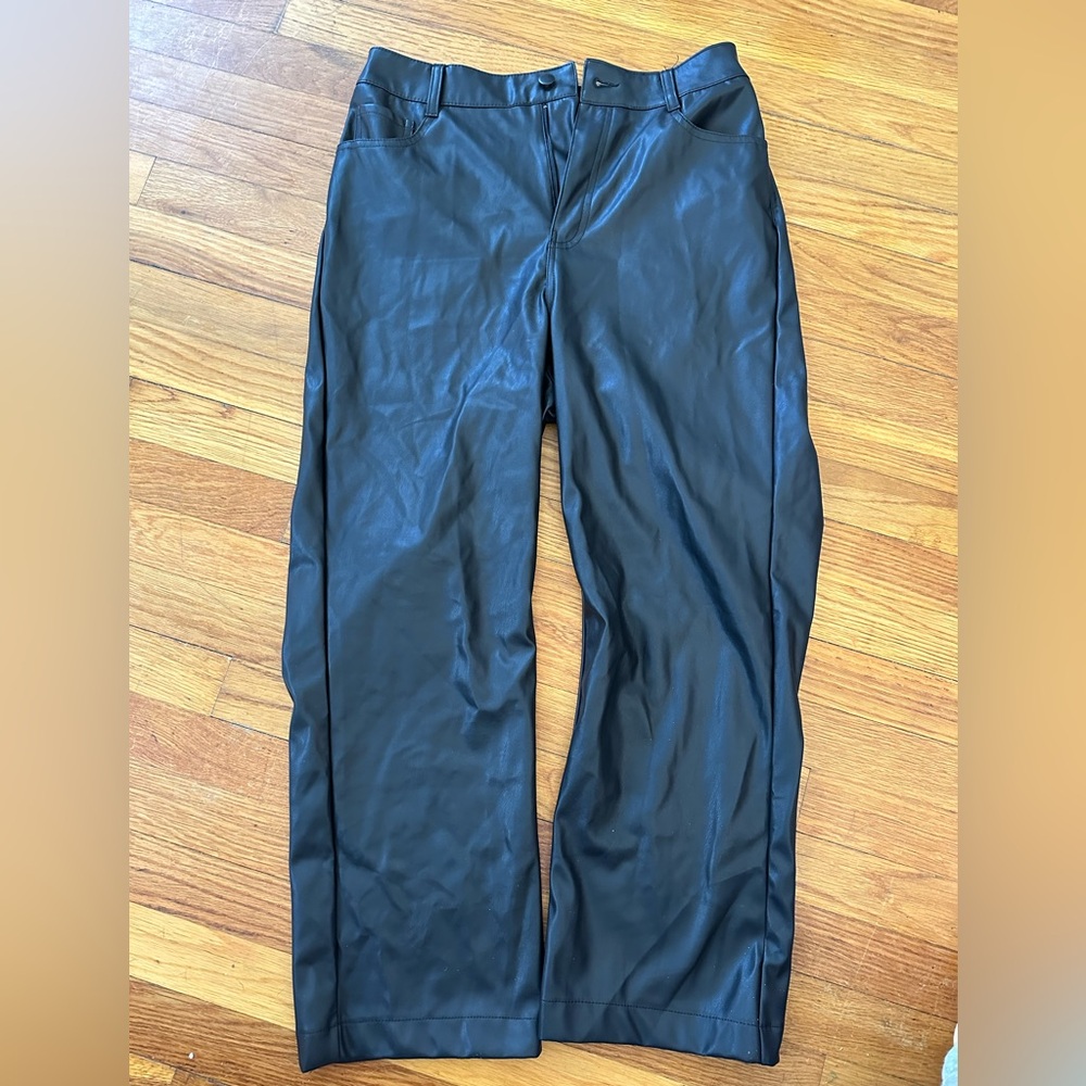 Black leather pants